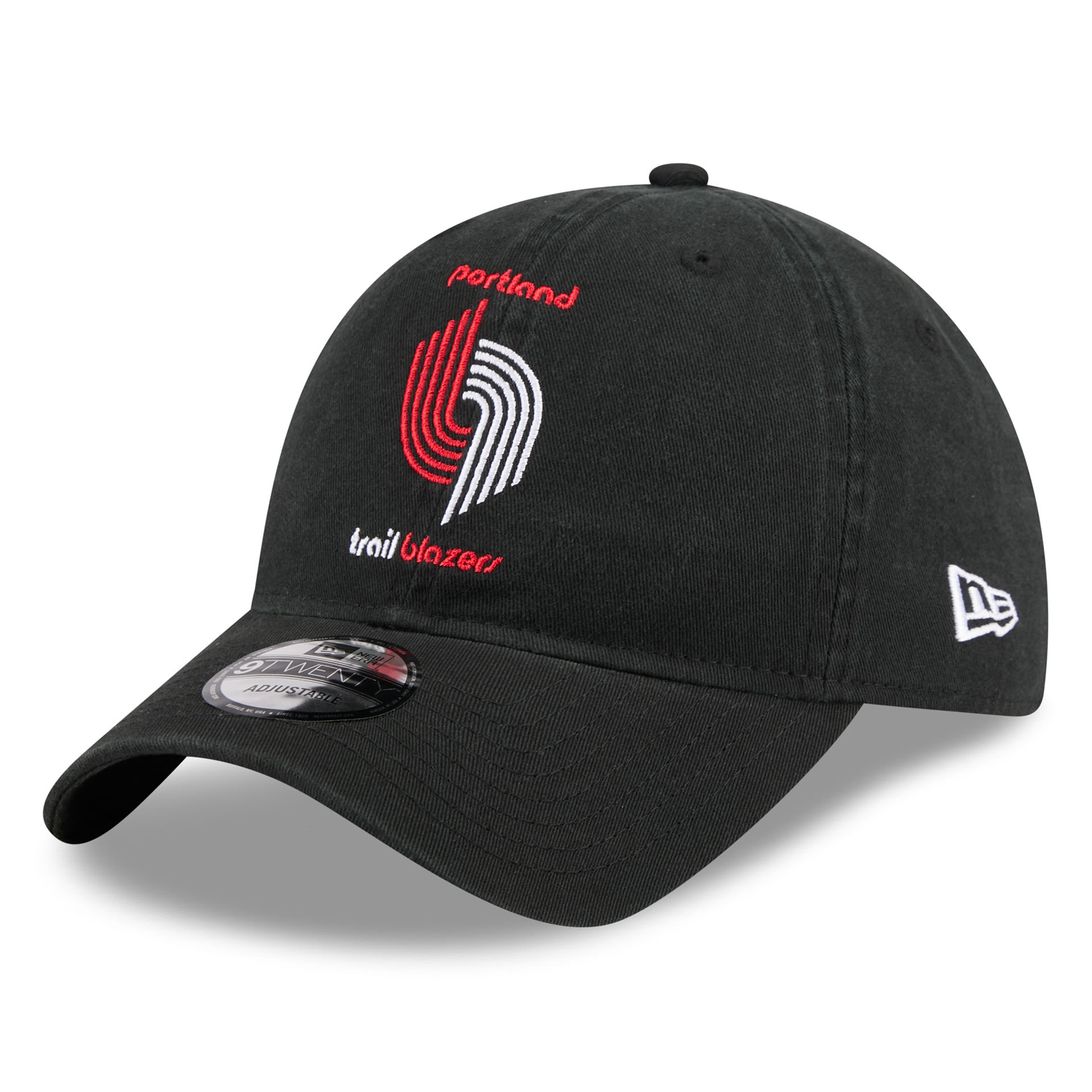 Portland Trail Blazers Hardwood Classics 9TWENTY Adjustable Cap Black