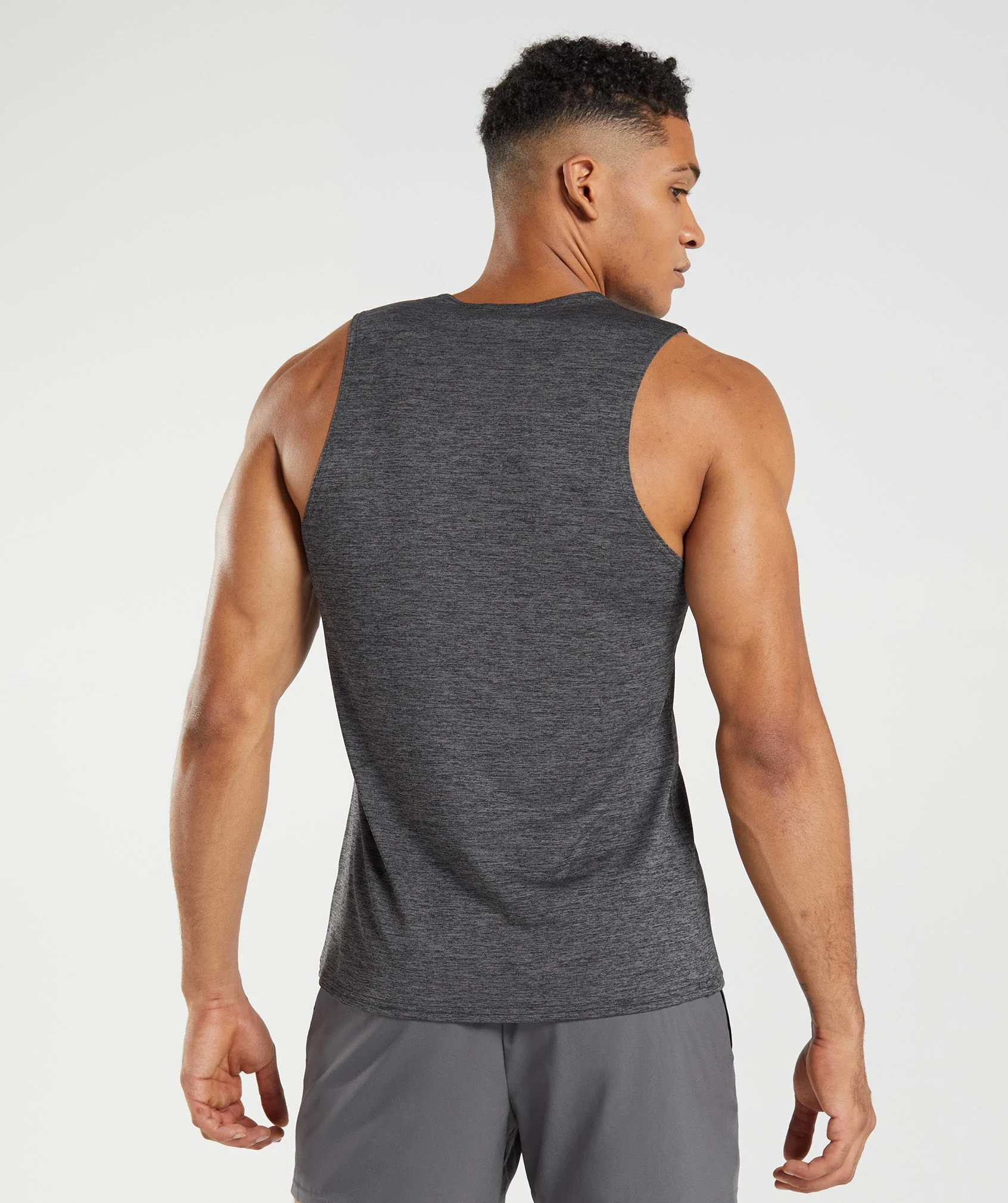 Arrival Slim Marl Tank Black/Silhouette Grey Marl