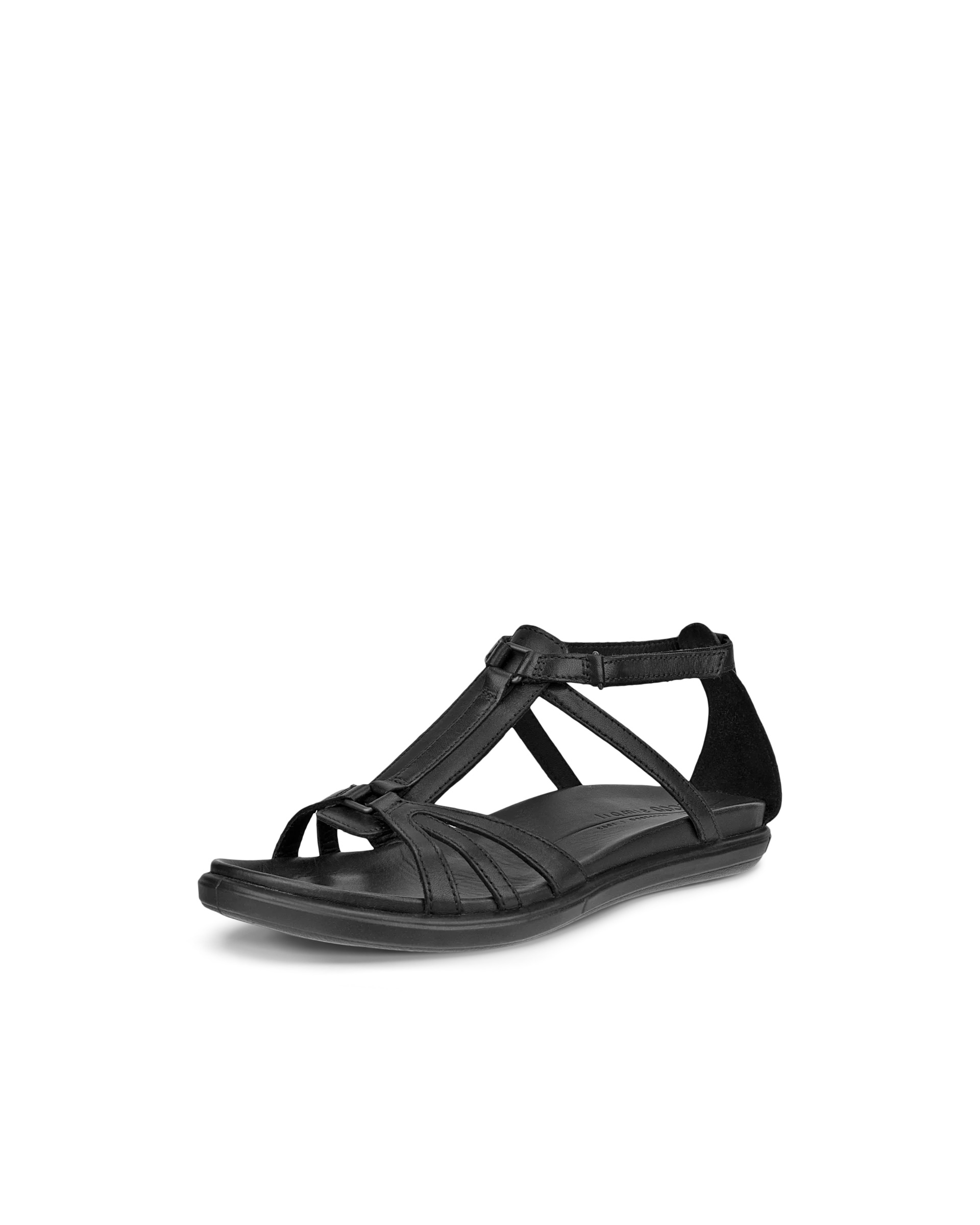 ECCO SIMPIL SANDAL Damen Flache Ledersandale Schwarz