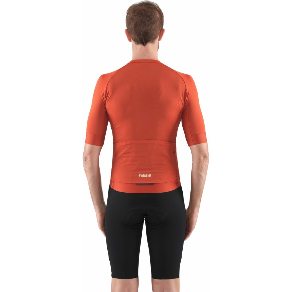 PEdALED E. Lightweight Short Sleeve Jersey Men - Brick Red
