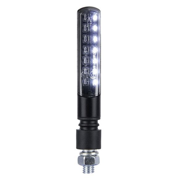 Oxford NightSlider LED SEQUENTIAL Front 2 in 1 Turn Signal Light (includes 2 resistors) Pair Universal - BlackRef: OD0067 / EL359