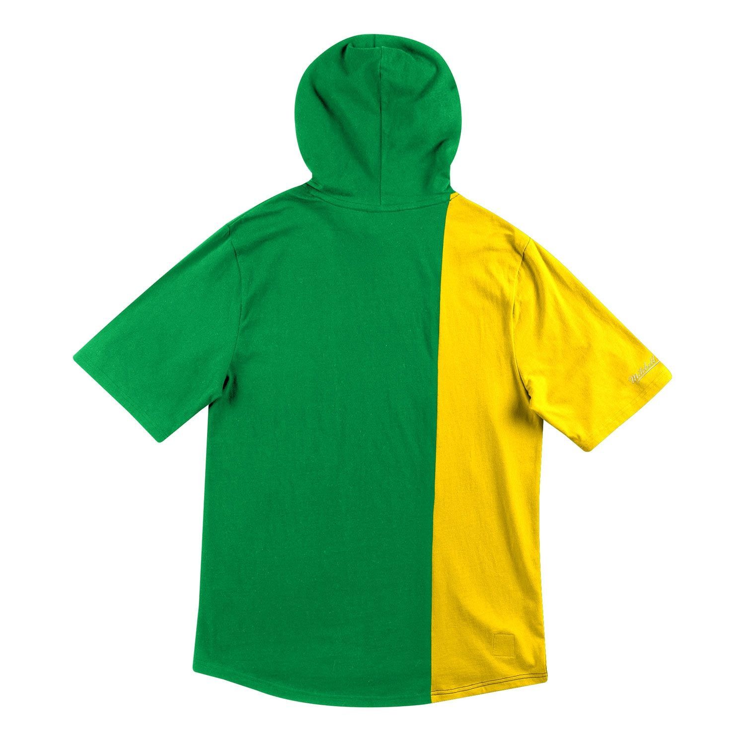 Seattle SuperSonics Split Mitchell & Ness Short Sleeve NBA Hoodie