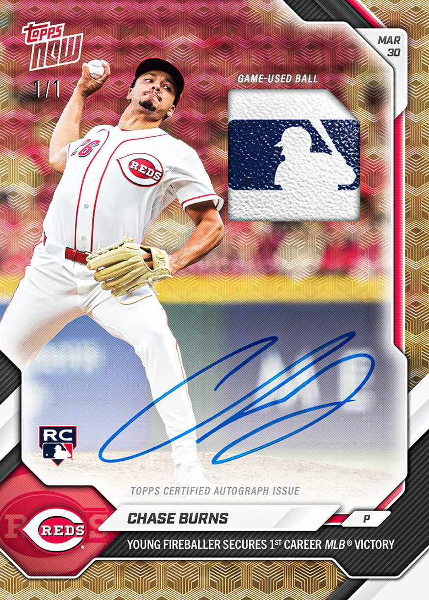 Chase Burns - 2026 MLB Topps NOW® - Card 29 - PR: 3477 - PR: 236