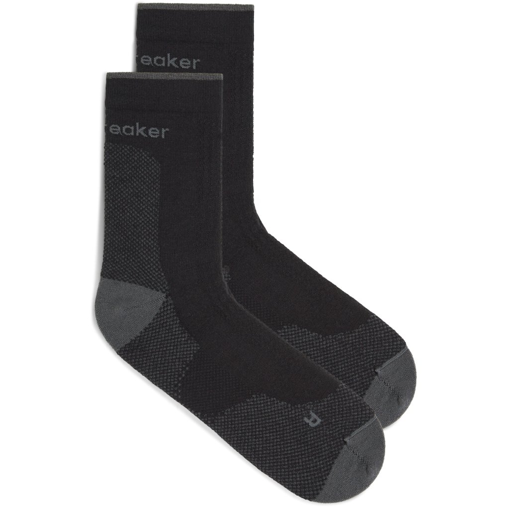 Icebreaker Merino Hike+ Ultralight Quarter Socks Men - Black/Obsidian