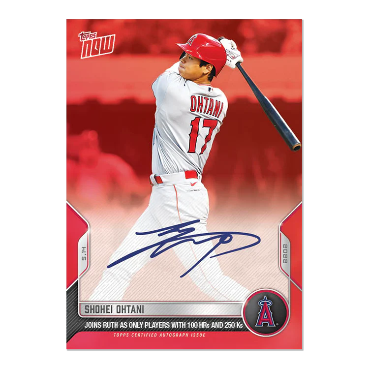 On-Card Auto # to 10 - Shohei Ohtani - 2022 MLB TOPPS NOW® Card 176D