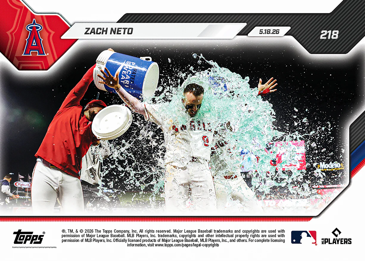Zach Neto - 2026 MLB Topps NOW® - Card 218