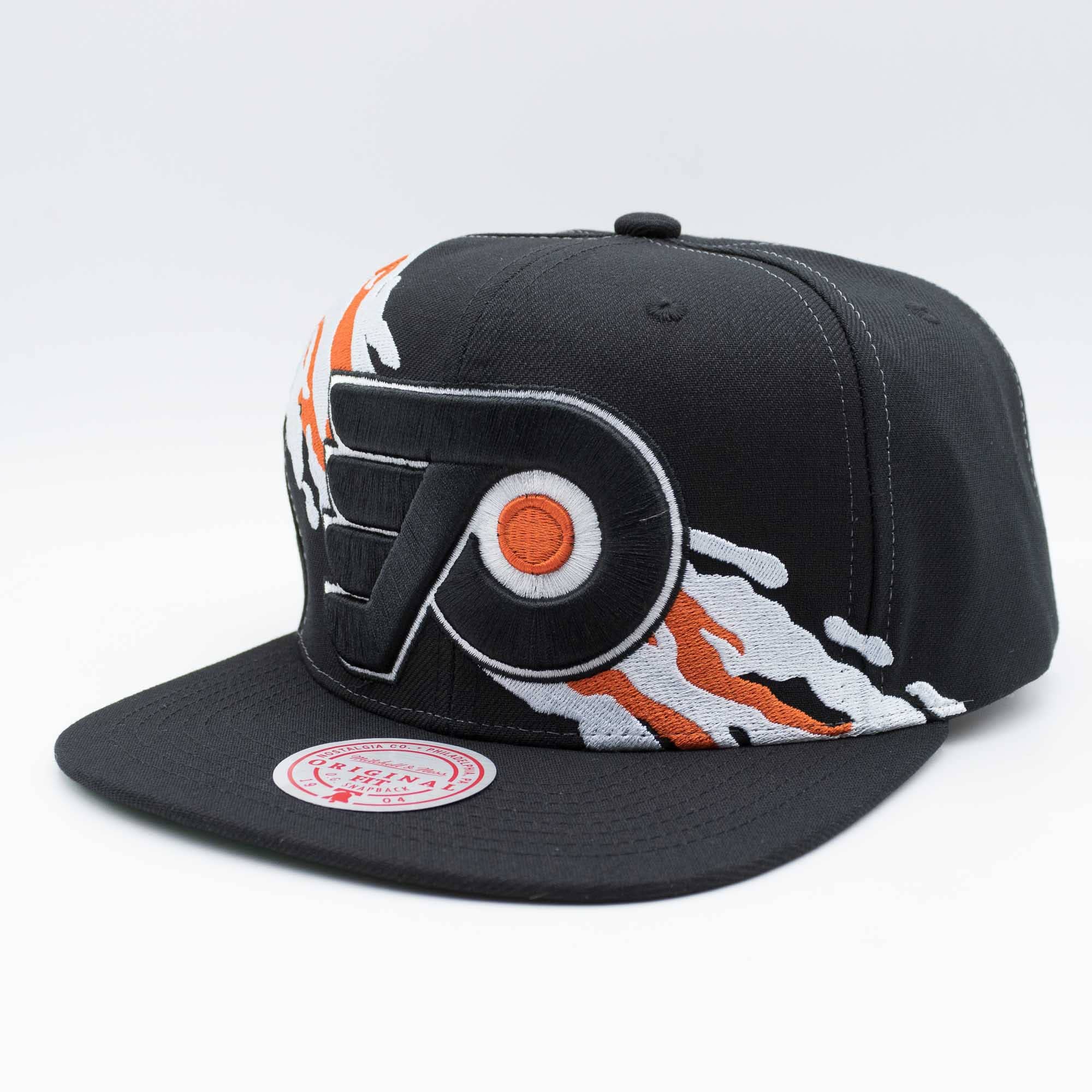 Philadelphia Flyers Paintbrush Mitchell & Ness Snapback NHL Cap Black
