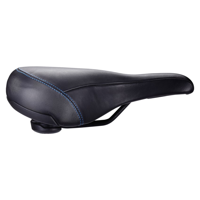BBB Cycling ComfortPlus Relaxed Leather BSD-103 Saddle - black