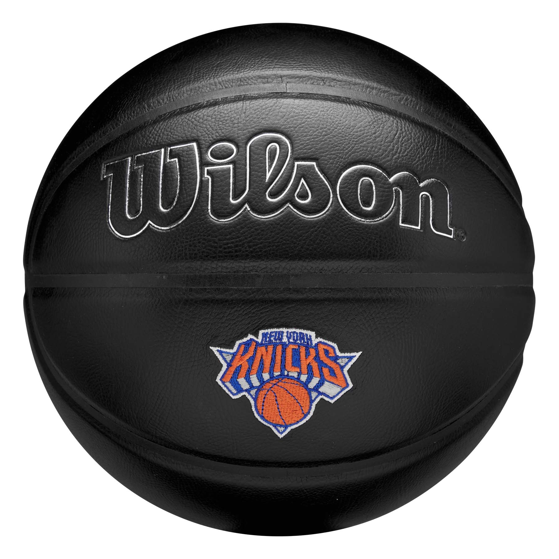New York Knicks Premiere Wilson NBA Basketball Black (Size 7)