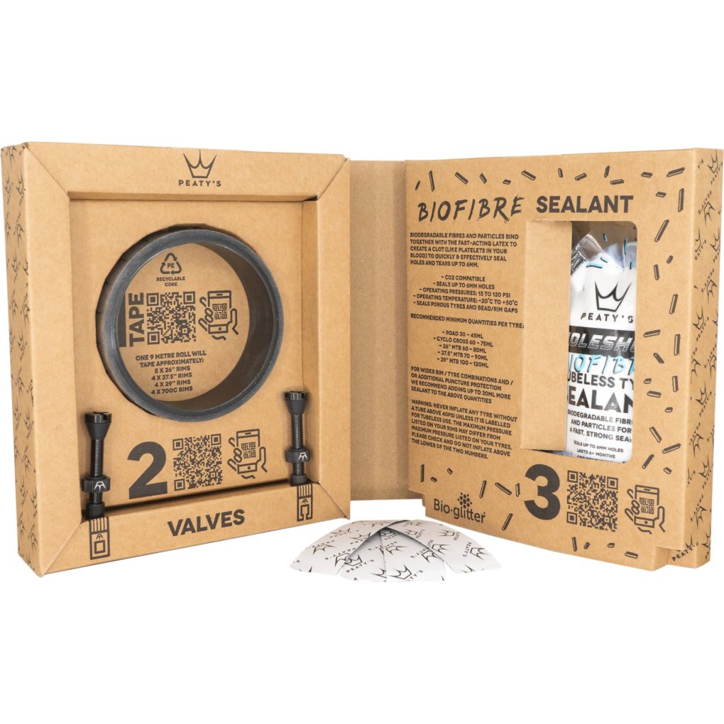 Peaty's Holeshot Tubeless Conversion Kit - 25mm