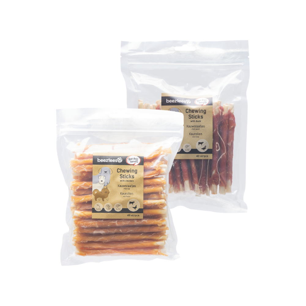 Beeztees Culinary Chewing Sticks - Chicken - 40pcs