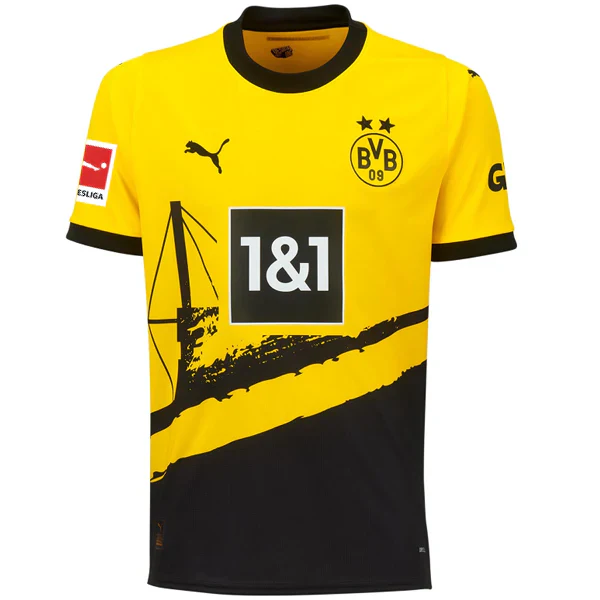 Borussia Dortmund Julian Brandt Home Jersey w/ Bundesliga Patch 23/24 (Cyber Yellow/ Black)