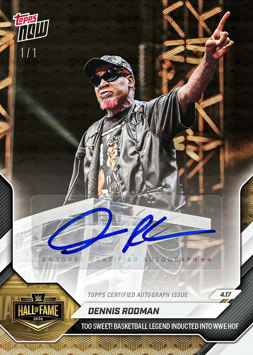 Dennis Rodman - 2026 WWE Topps NOW® - Card HOF4 - PR: 2133