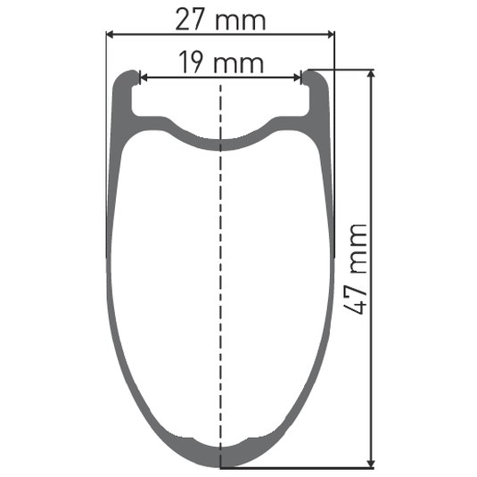 DT Swiss HEC 1400 SPLINE 47 Rear Wheel - 28