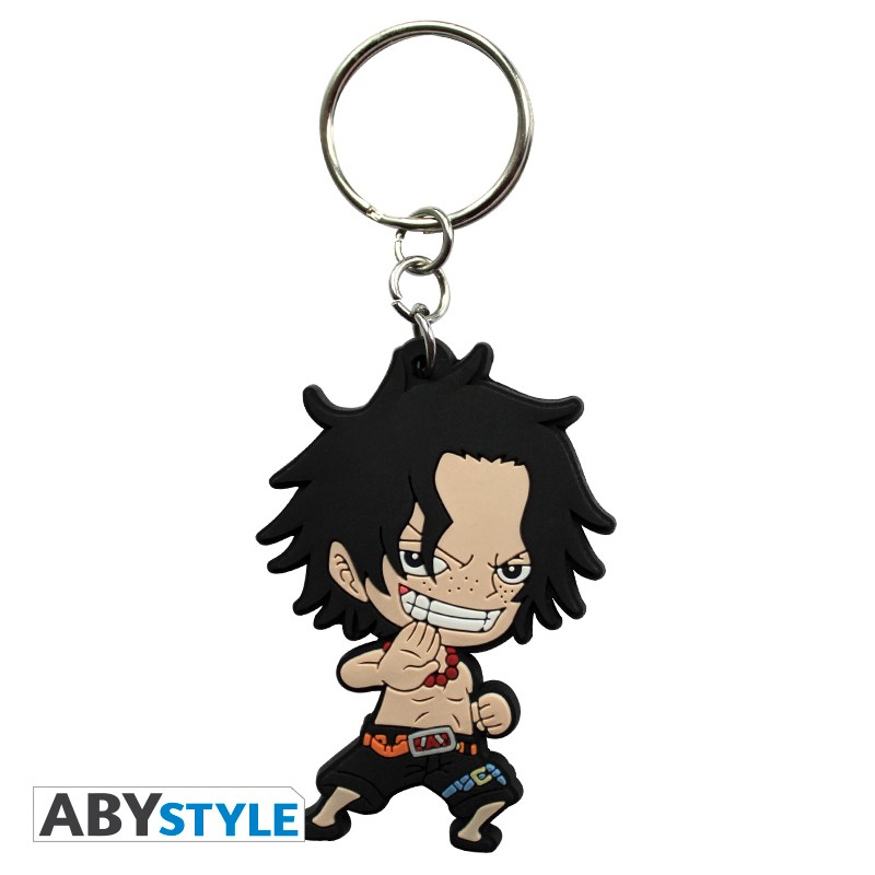 ONE PIECE Keychain Ace SD PVC
