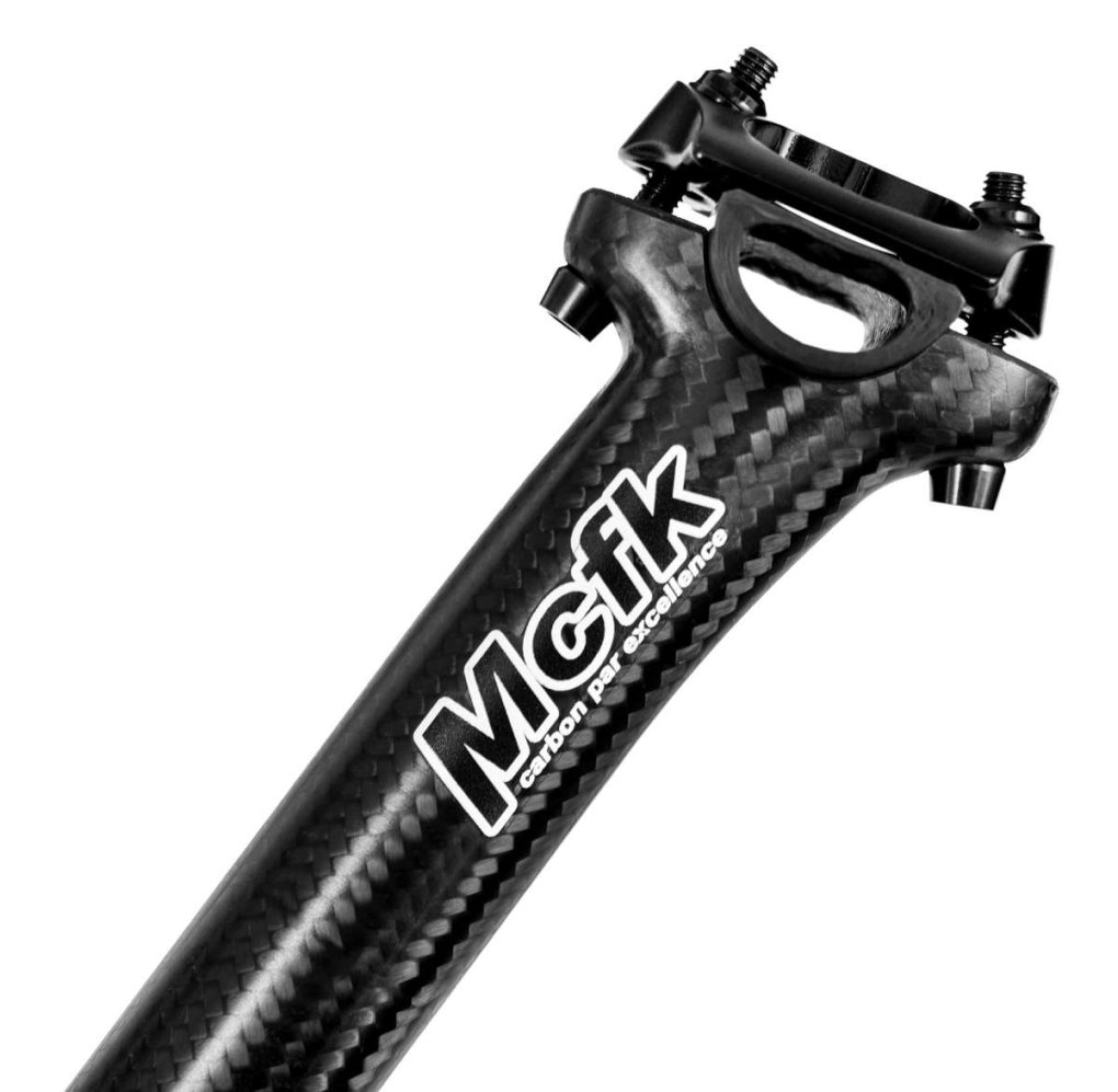 Mcfk Seatpost with Offset - Carbon - 25.4mm - 3K Matt