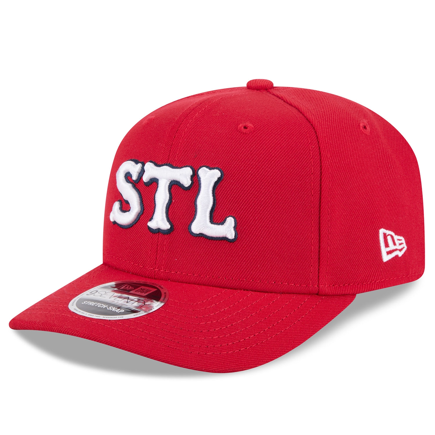 St. Louis Cardinals Official MLB City Connect Stretch-Snap 9SEVENTY Snapback Cap Red