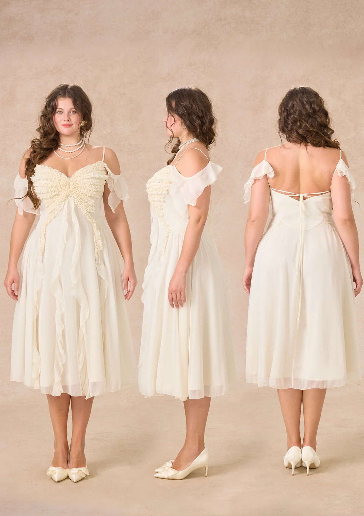 Curve&Plus West Cold Butterfly Dress