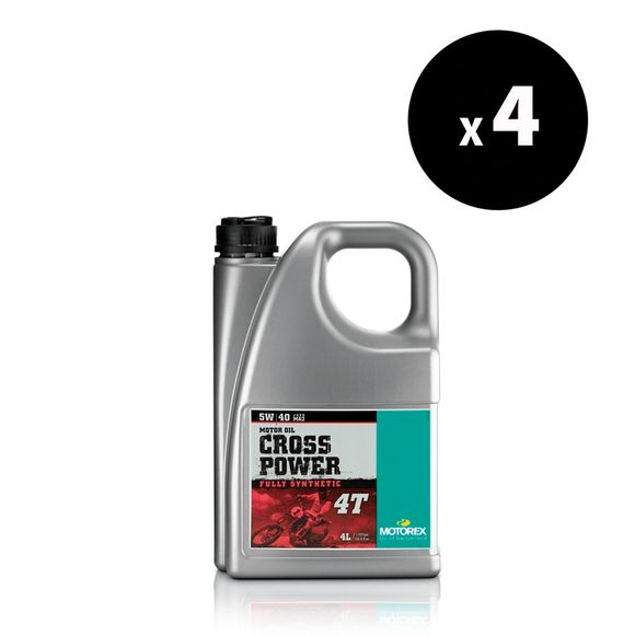 Huile moteur Motorex Cross Power - 5W40 4L x4 UniverselRef : MX00160A / 3042880
