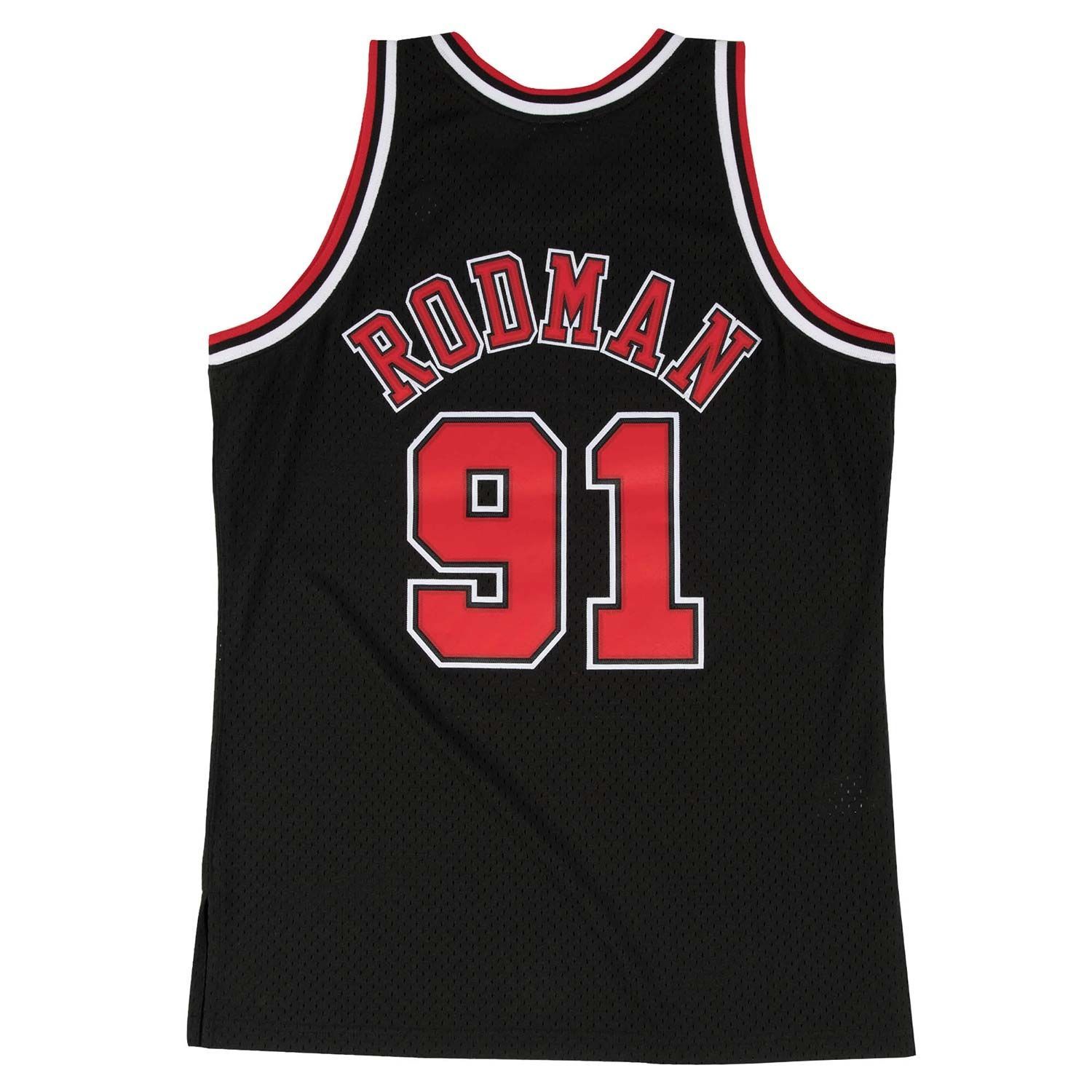 Dennis Rodman #91 Chicago Bulls 1997-98 Swingman NBA Jersey Black