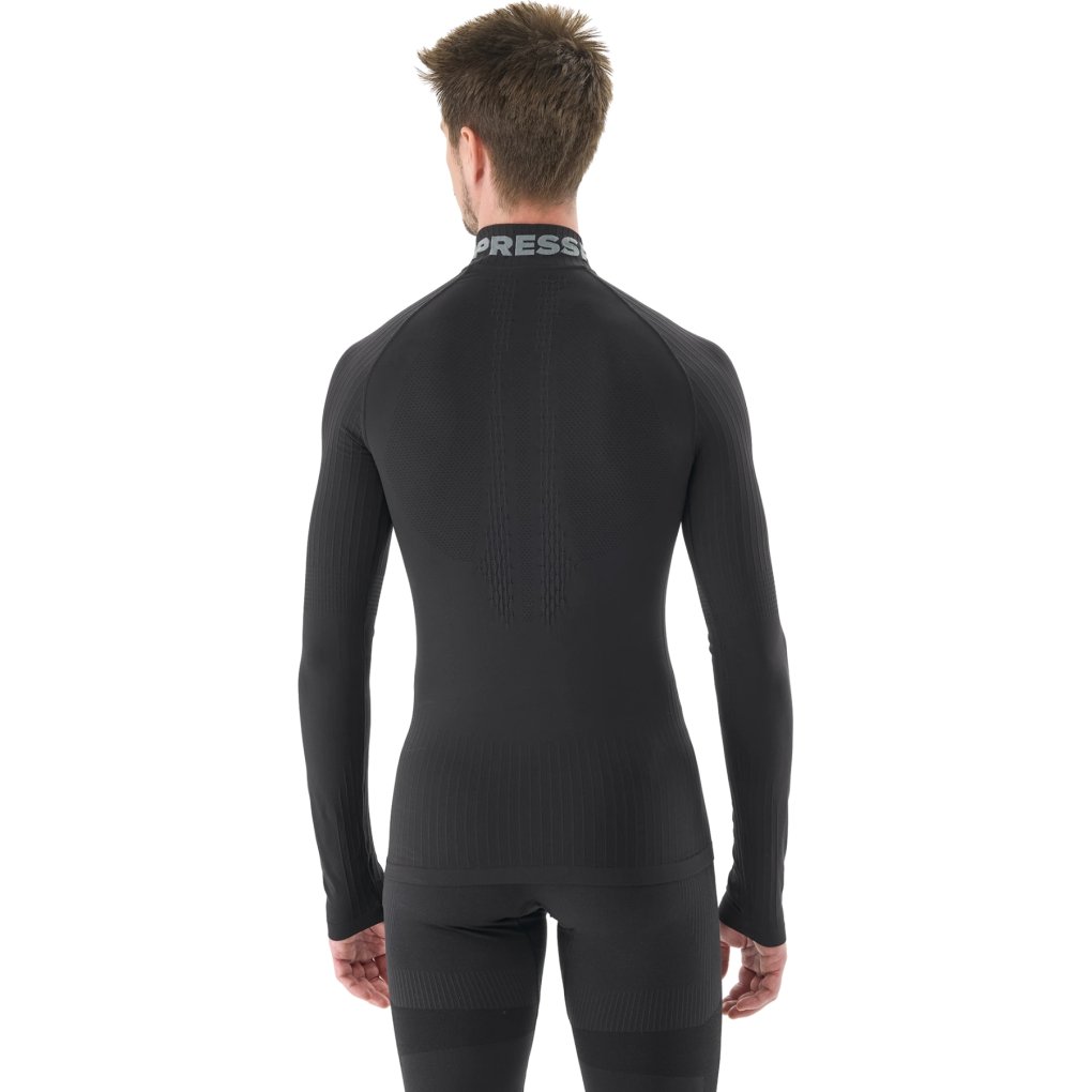 Compressport 3D Thermo Half Zip Long Sleeve Shirt Men - black