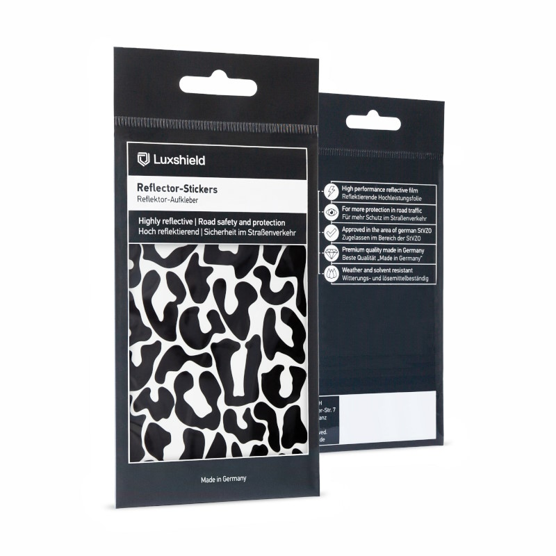 Luxshield Reflecting Sticker Leopard - Black