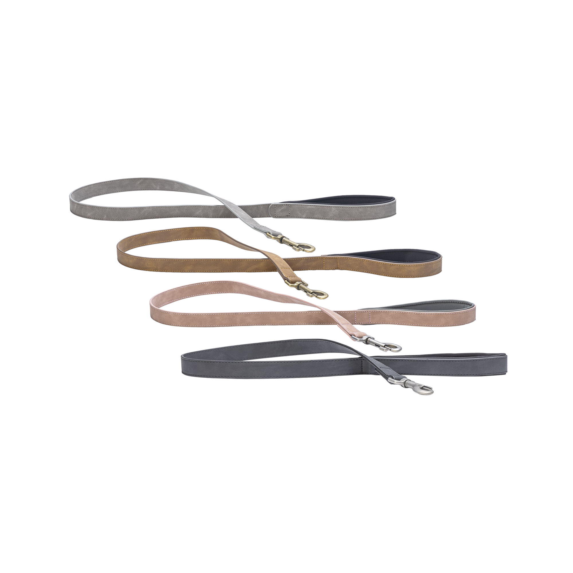 Beeztees Balacron Ax Faux Leather Dog Leash – Brown - 100 cm x 20 mm