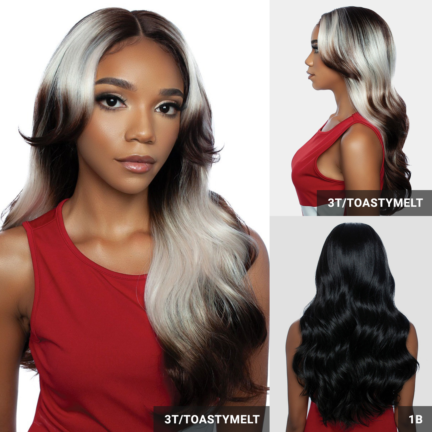 Mane Concept Red Carpet HD Lace Front Wig  Glueless Curtain Bang 4