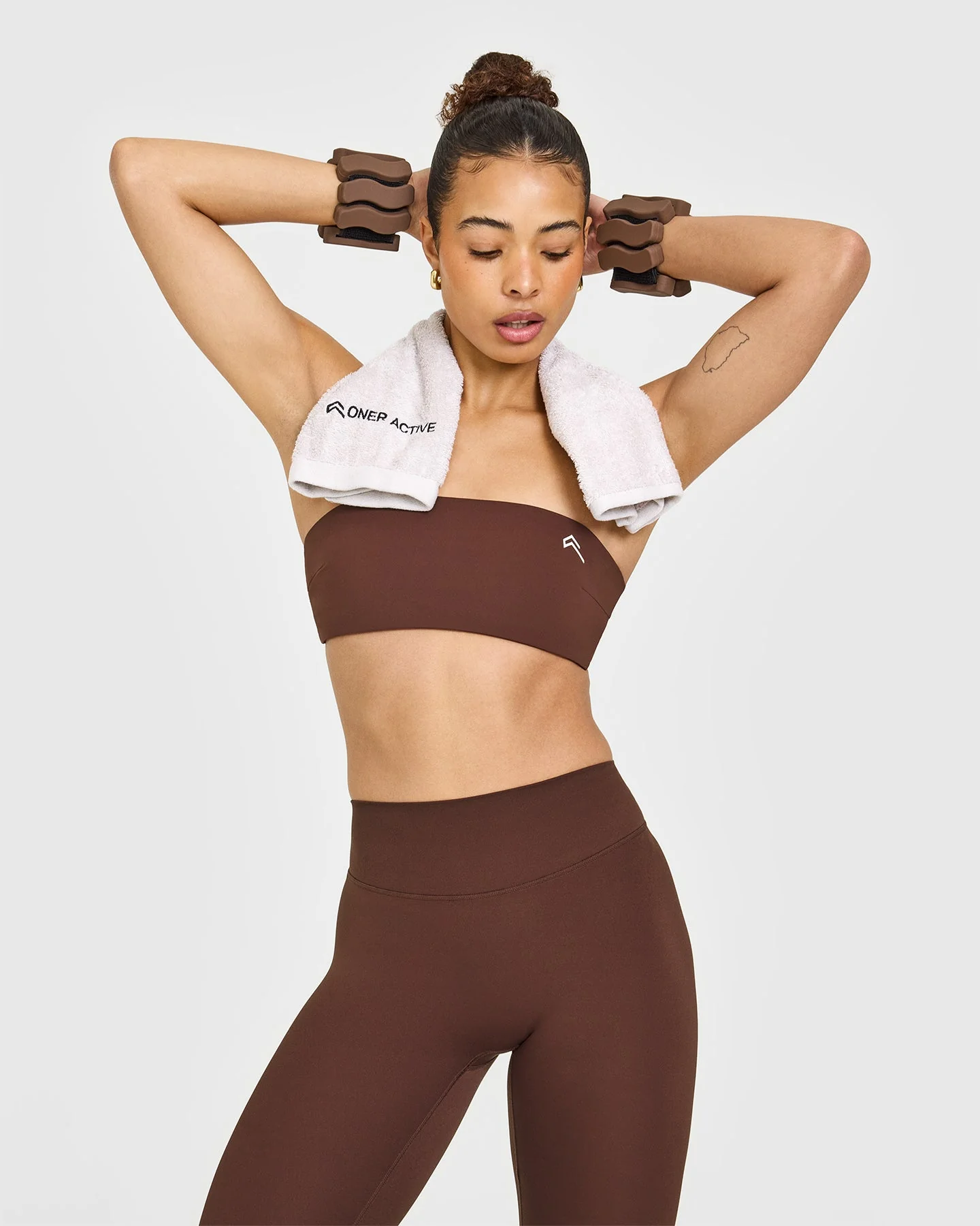UnifiedMove™ Micro Bandeau Bralette | Espresso Brown