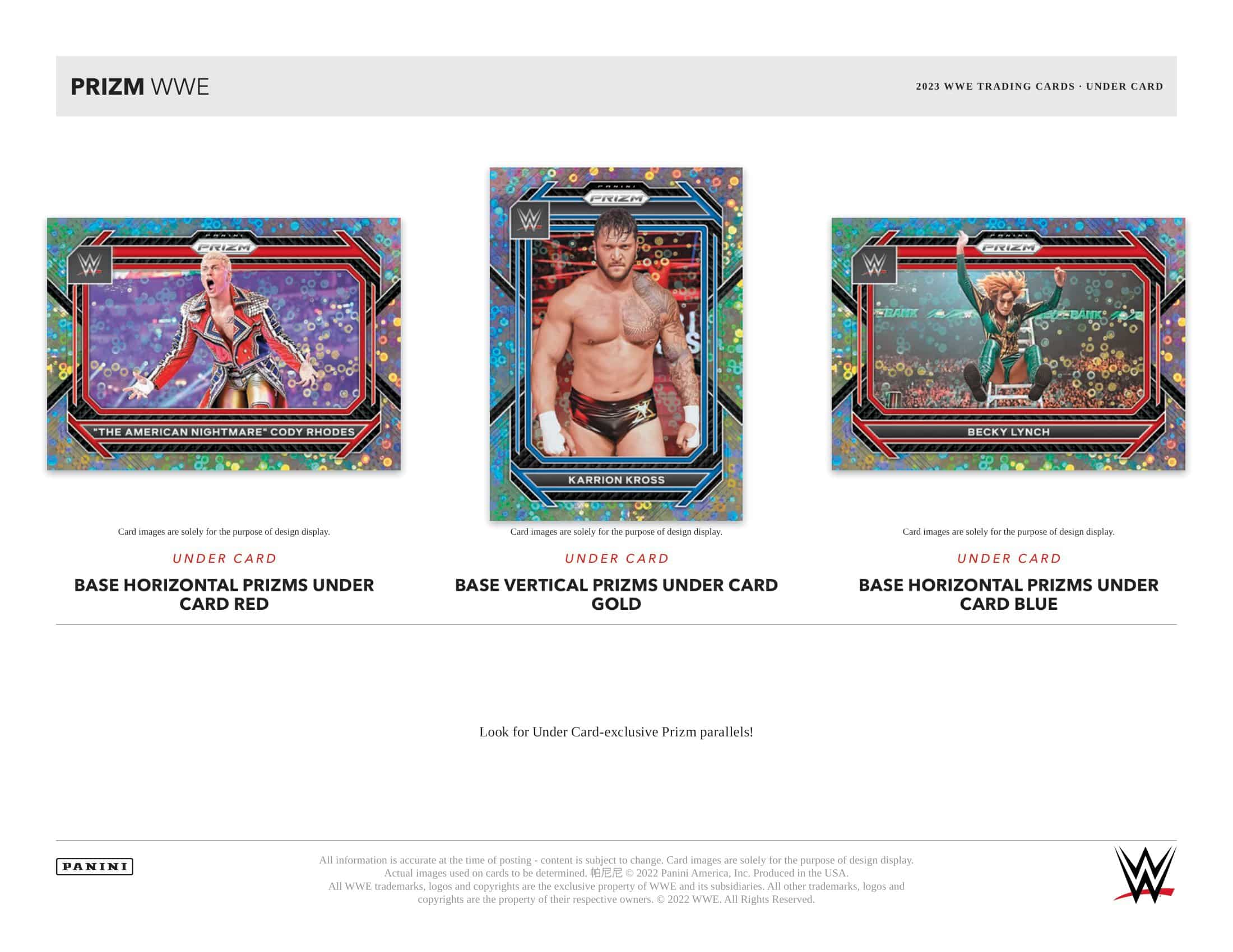 2023 Panini Prizm WWE Wrestling Under Card Box