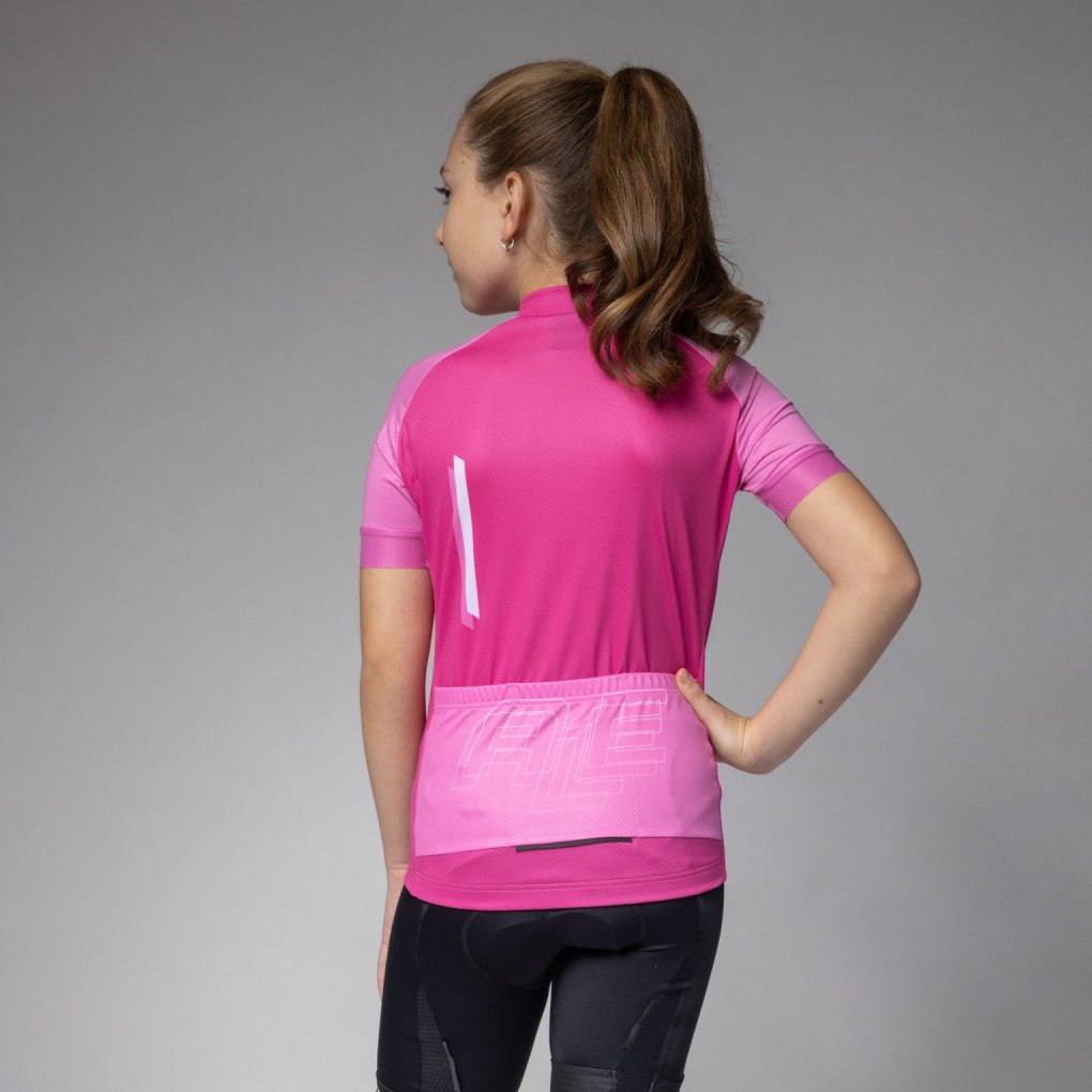 Alé Follow Me Short Sleeve Jersey Kids - fuchsia