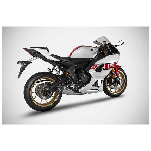 Complete Zard 2 IN 1 RACING Line - stainless steel tipYAMAHA 700 R7 - 2021 - 2023Ref: Zad00937A / Zyh107S00Ssr-Std