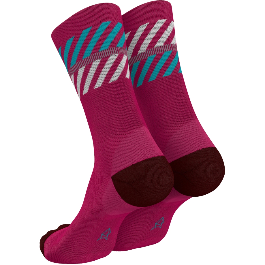 INCYLENCE Merino Light Lanes Socks - Geranio Cyan