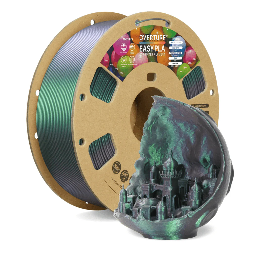 Overture Shimmer PLA 3D Printer Filament 1.75mm