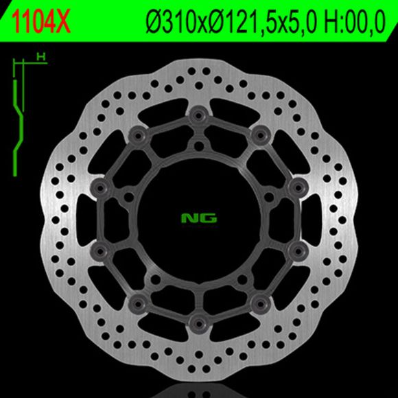 Wave NG floating brake discRef: Ngd00275A / 1024589