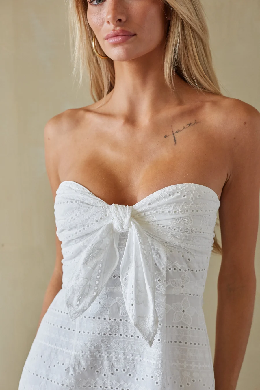 Lynette Eyelet Mini Dress