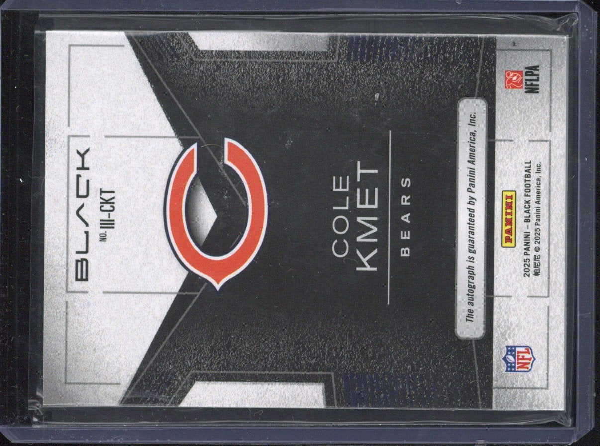2025 Panini Black Football Cole Kmet Autograph /99