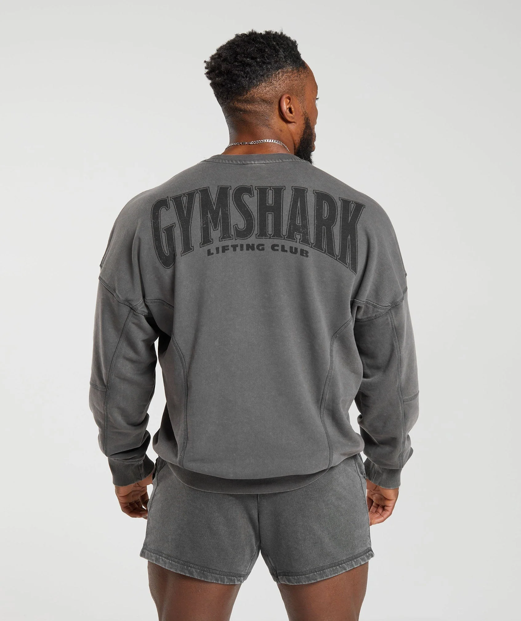 Heritage Washed Crew Onyx Grey