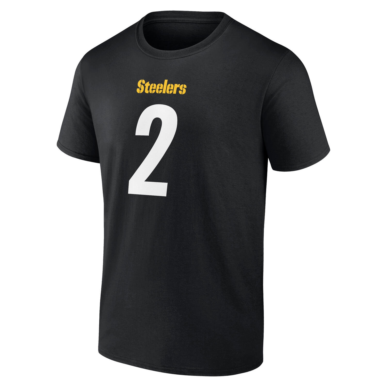 Justin Fields #2 Pittsburgh Steelers Player NFL T-Shirt Black
