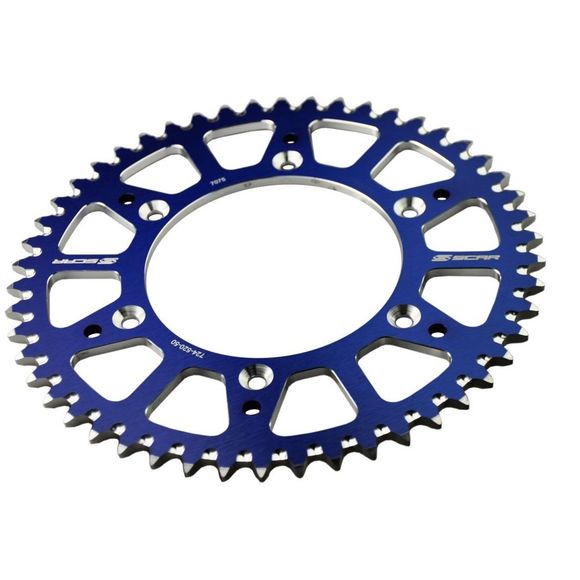 Couronne Scar YAMAHA YZ YZF- 50 dents - BleuRef : SCR0550 / SRS130-50BL