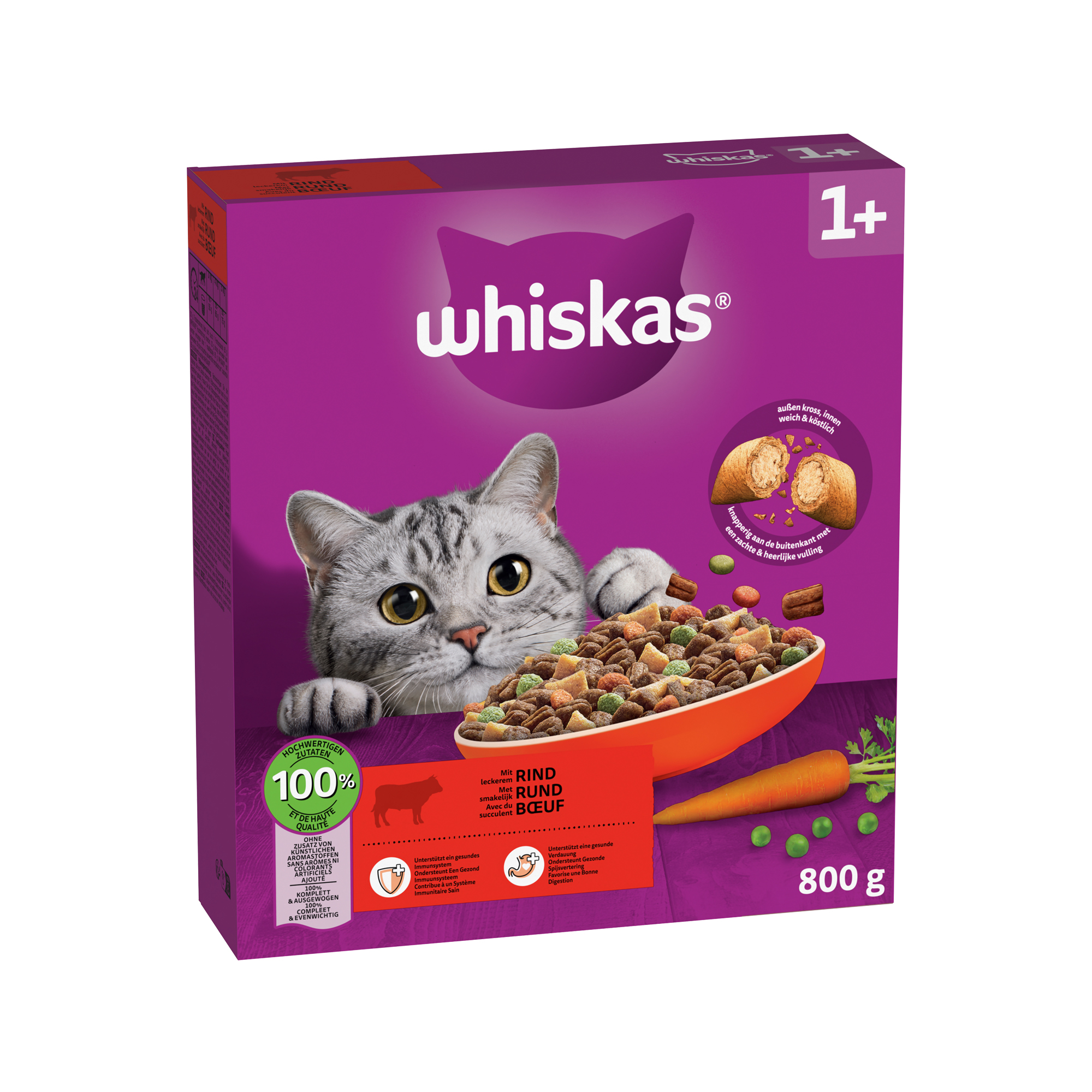 Whiskas Dry Adult Box - Beef - 800 g