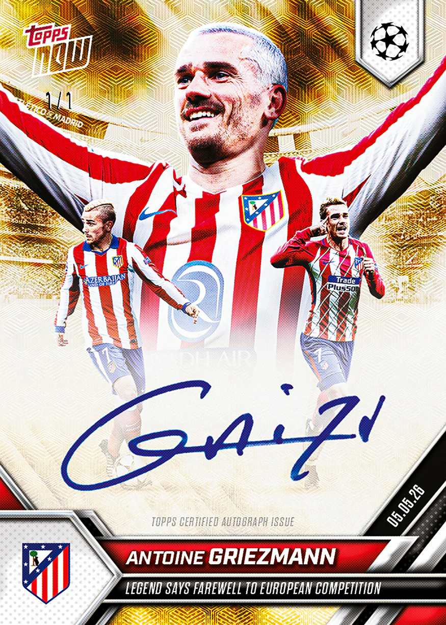 Antoine Griezmann - 2025-26 UCL Topps NOW® - Card 134 - PR: 2335