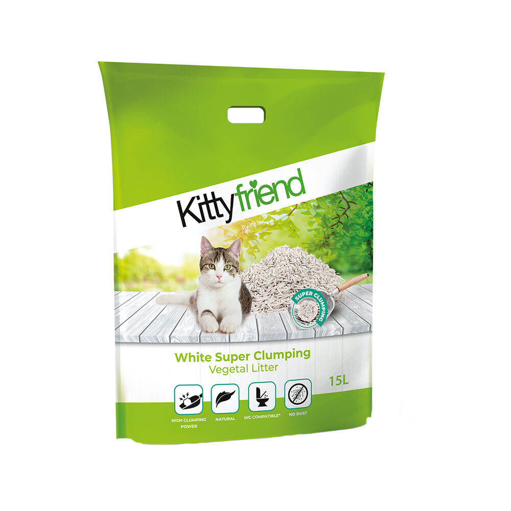Kitty Friend White Super Clumping Cat Litter - 5L