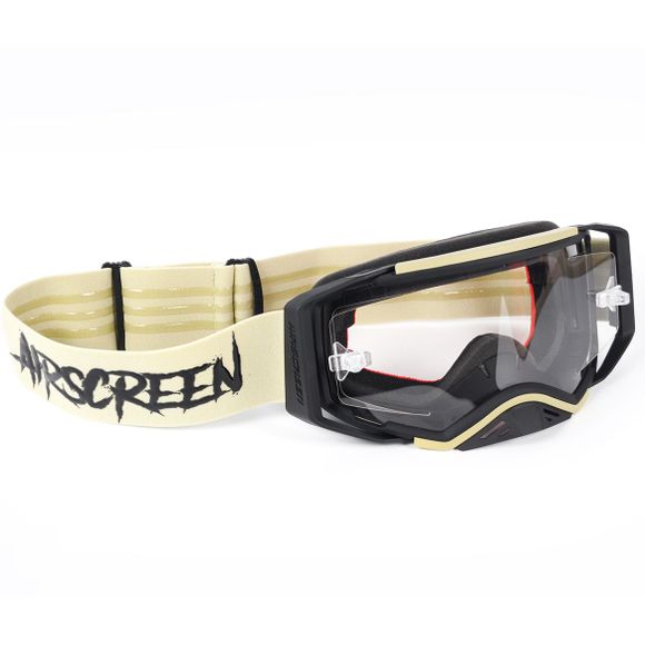 Airscreen Aero 08 EX clear screen cross mask 2026 - Beige / BlackRef: ASM0163 / 001-017-08