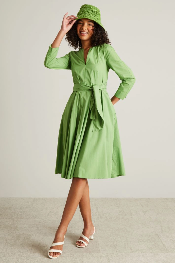 Textile paper cloche hat - GREEN