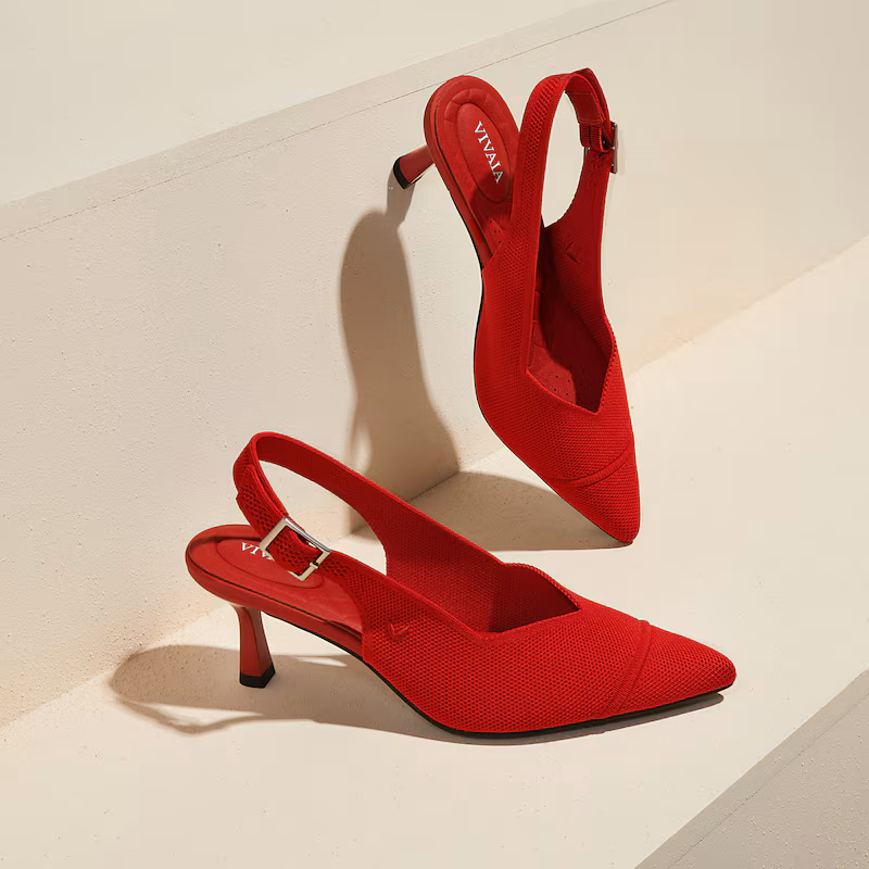 Pointed-Toe Slingback Heels (Addison)