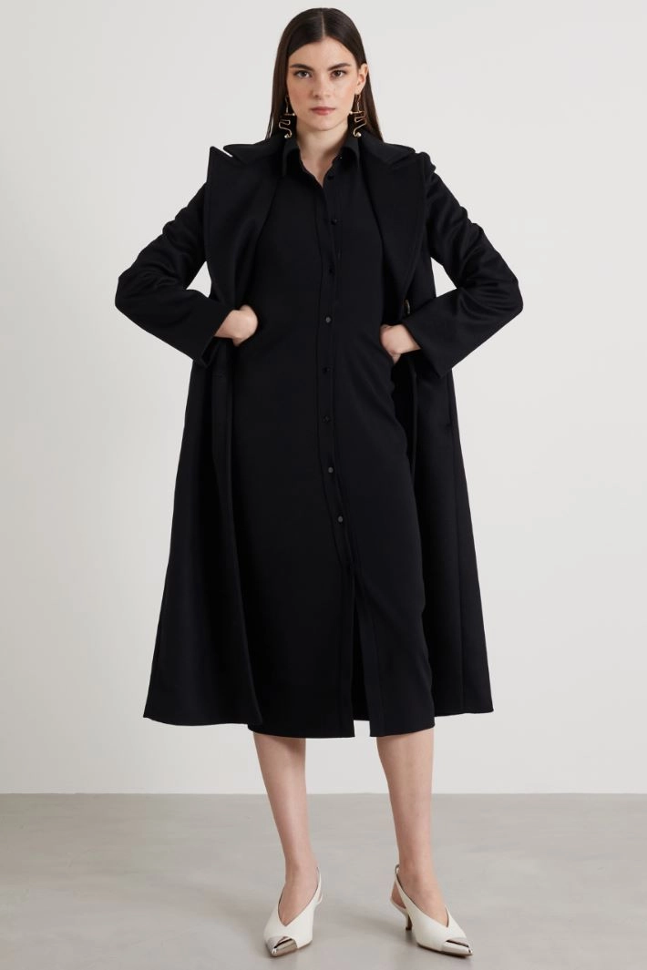 Cady longuette dress - BLACK