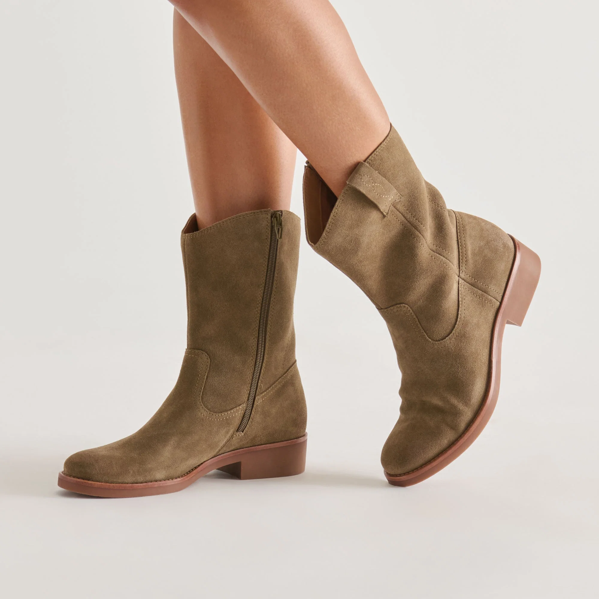 HALINE H2O BOOTS OLIVE SUEDE
