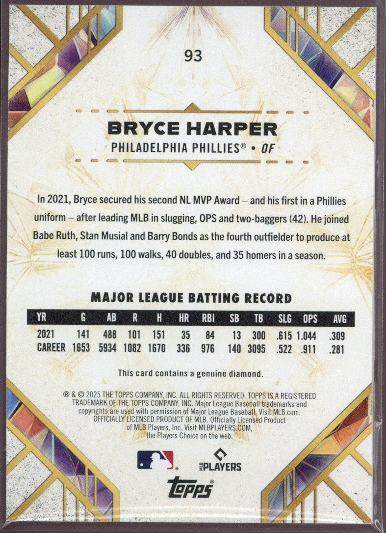 2025 Topps Diamond Icons Bryce Harper /25
