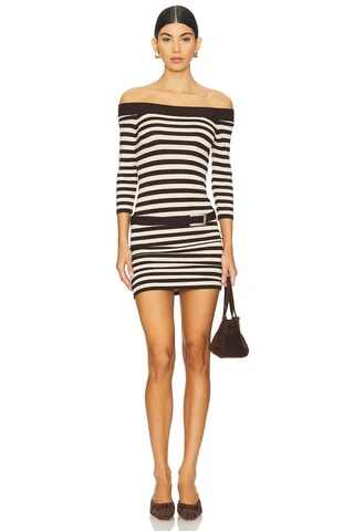 X Bella Hadid Saloon Knit Mini Dress